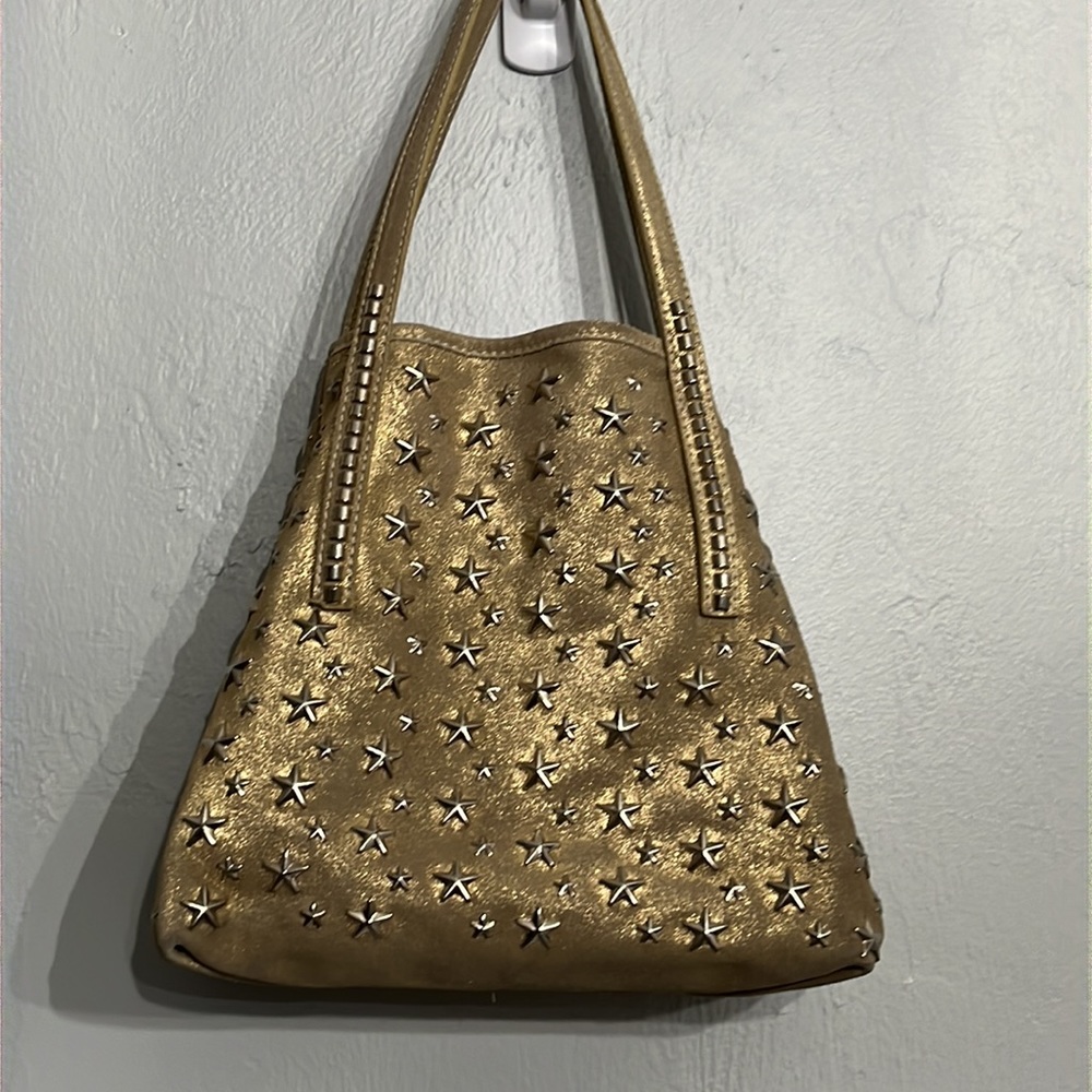 Authentic Jimmy Choo Gold Stars Tote